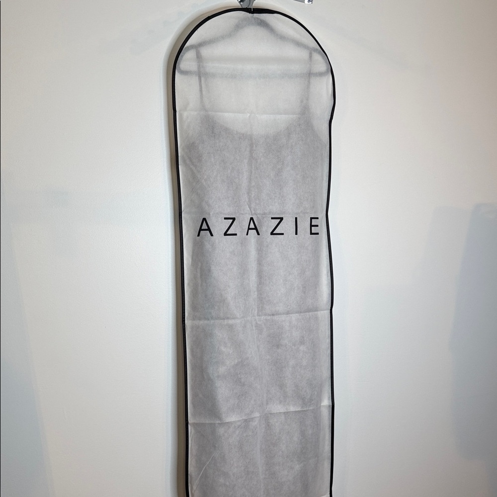 NWOT Azazie Leonis Espresso Mermaid Pleated Stretch Satin Convertible Dress 14 - Picture 10 of 11